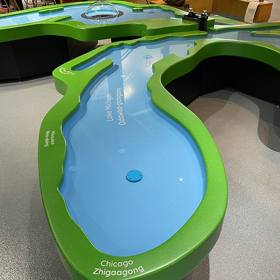 water table view of Lake Michigan